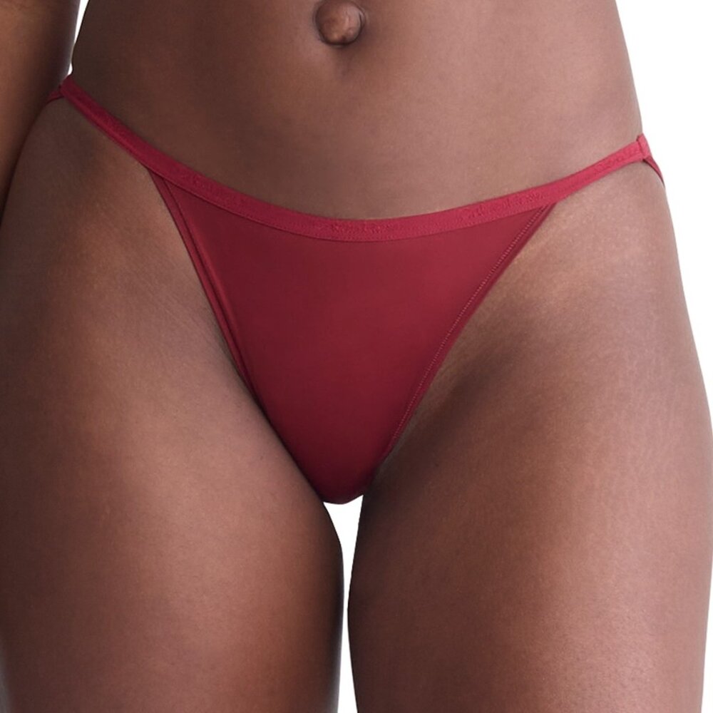 Calvin Klein Women's Ideal Stretch Micro High-Leg String Bikini Underwear QD5176